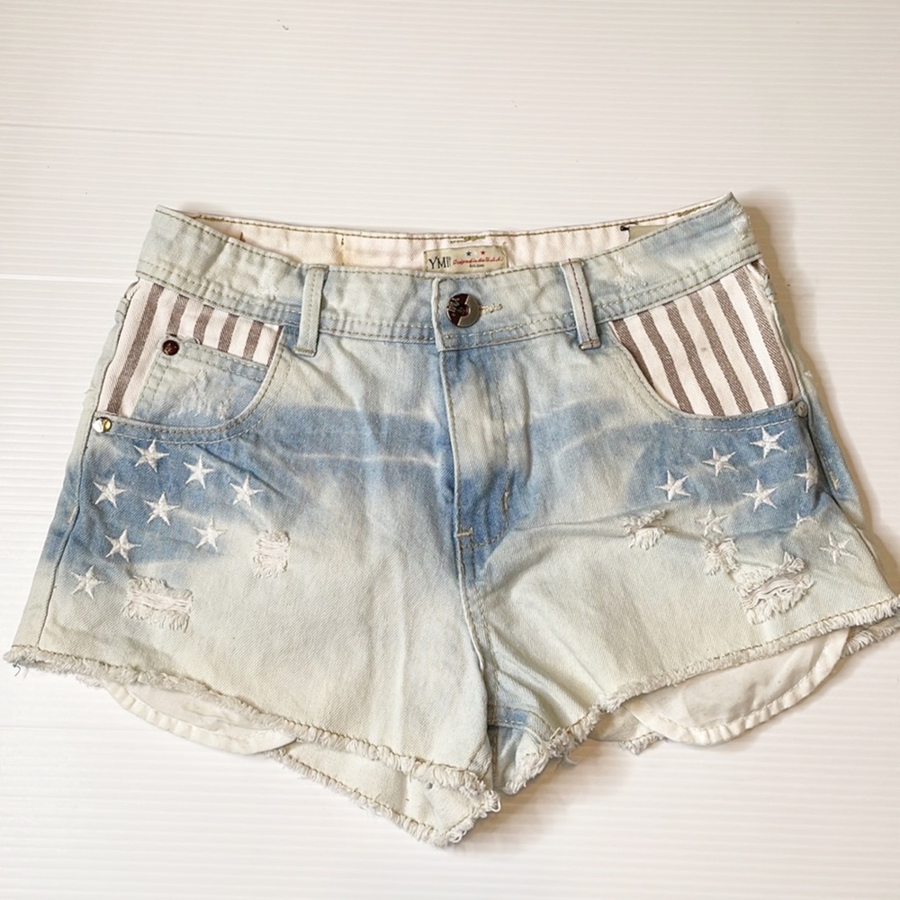 YMI Stars & Stripes Jeans Shorts ( 2)